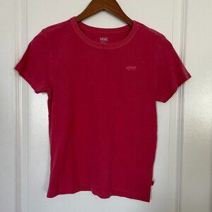 Vans Venice Faded Red Baby Tee Size Small